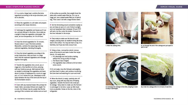 Fermented vegetables book inside recipe