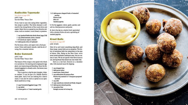 Fermented vegetables book inside recipe