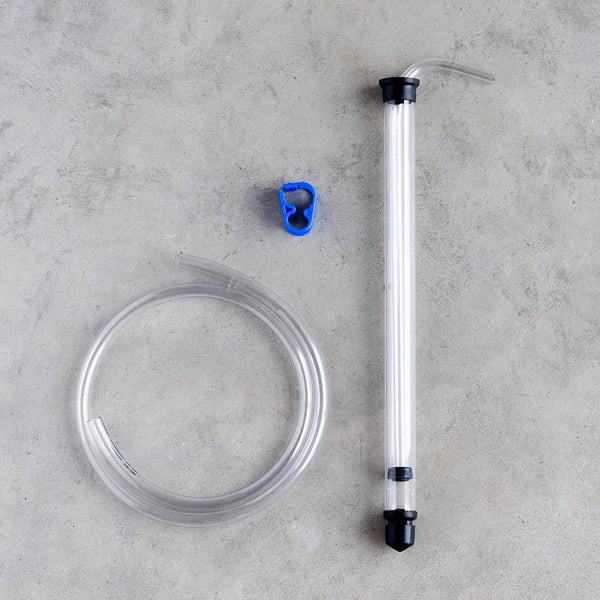 small auto siphon racking cane with clip