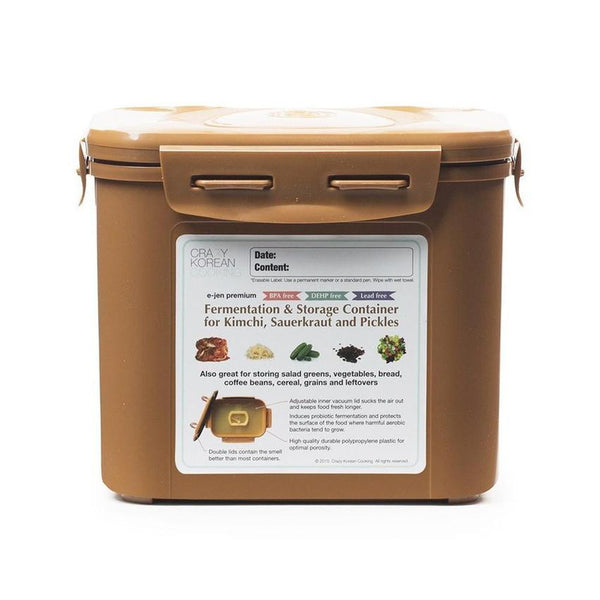 Crazy Korean Container container for kimchi, sauerkraut and other fermented vegetables