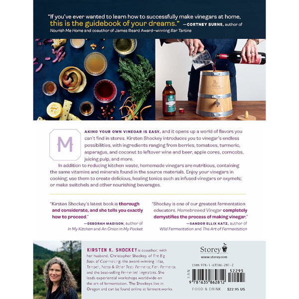 Back Cover "Homebrewed Vinegar" by Kirsten K. Shockey