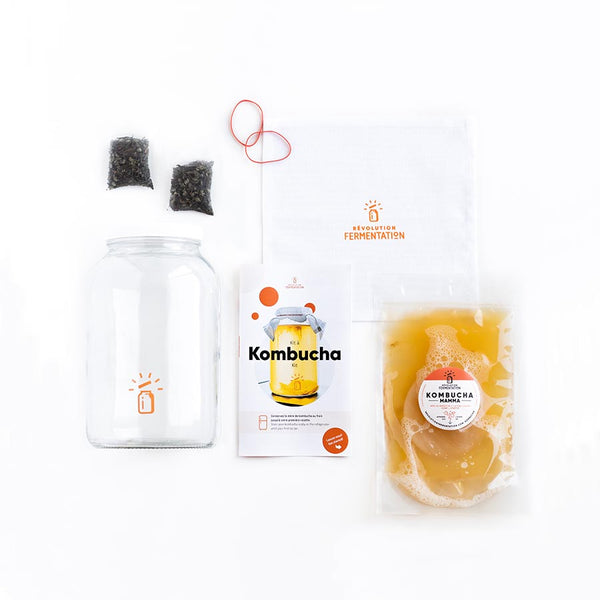 Complete Kombucha Brewing Kit With Scoby