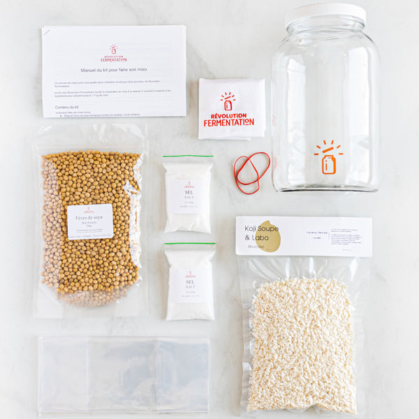 Miso making kit with jar