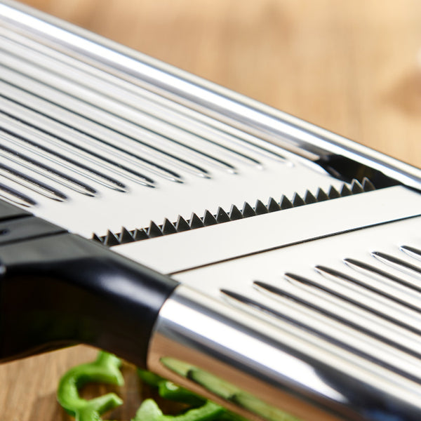 small julienne cutting with mandoline