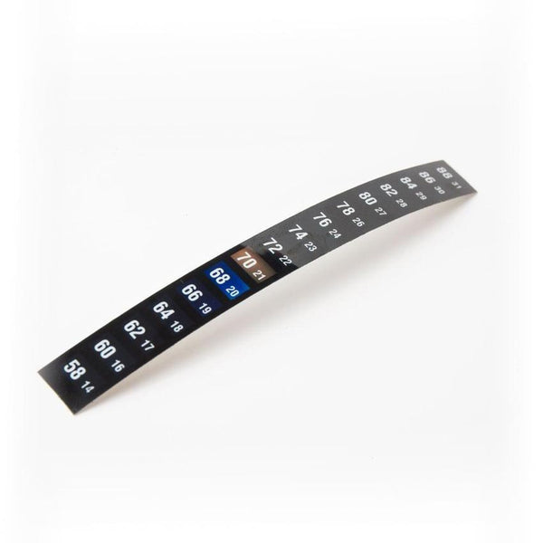 Vertical Temperature Label