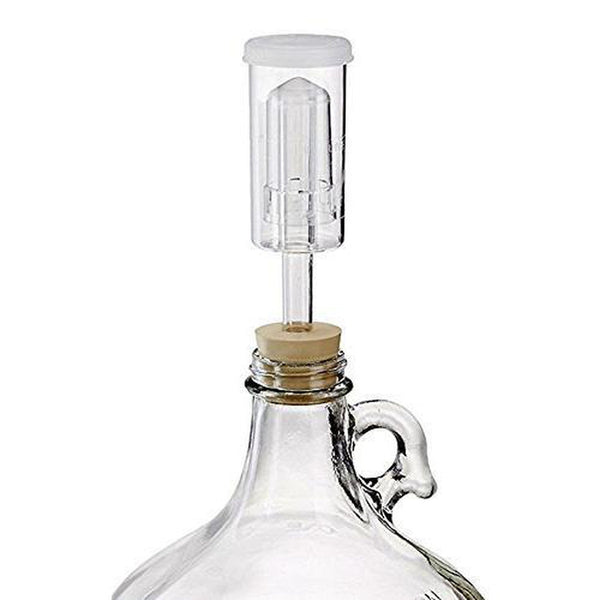 1 gallon glass carboy fermenter with an airlock