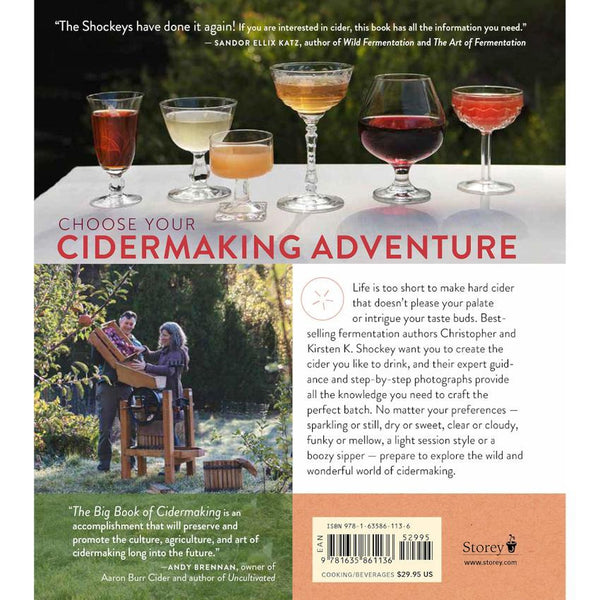 Back cover of "The Big Book of Cidermaking" by Kirsten K. and Christopher Shockey
