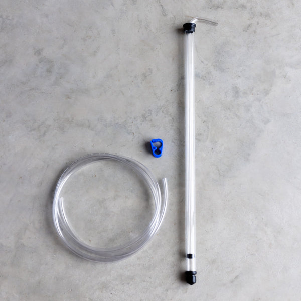 large auto siphon racking cane with clip