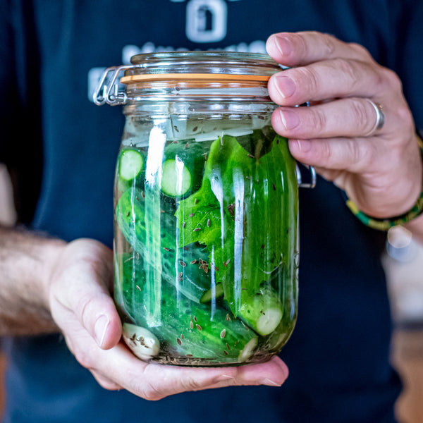 Dill and Garlic Pickles from our kit